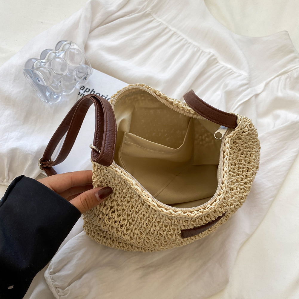 Sac Fourre-Tout en Paille pour des Vacances Stylées