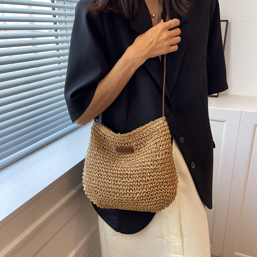 Sac Fourre-Tout en Paille pour des Vacances Stylées
