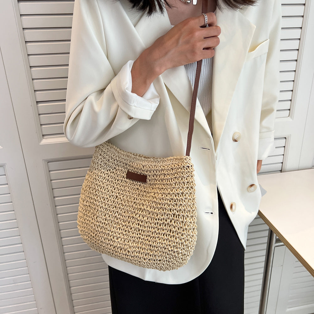 Sac Fourre-Tout en Paille pour des Vacances Stylées